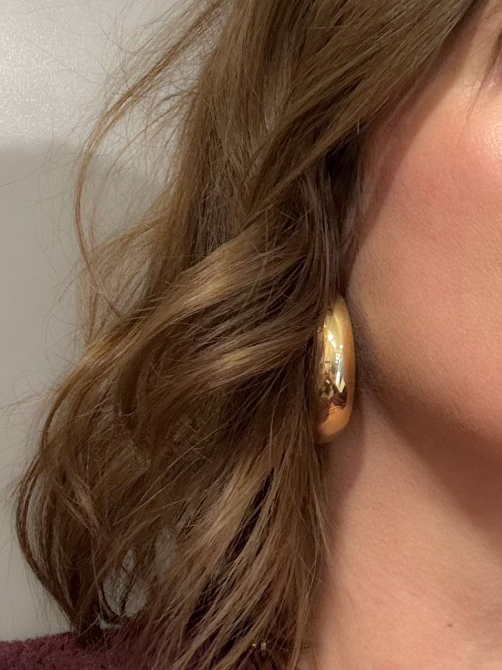 Earrings | Gold | Big hoops