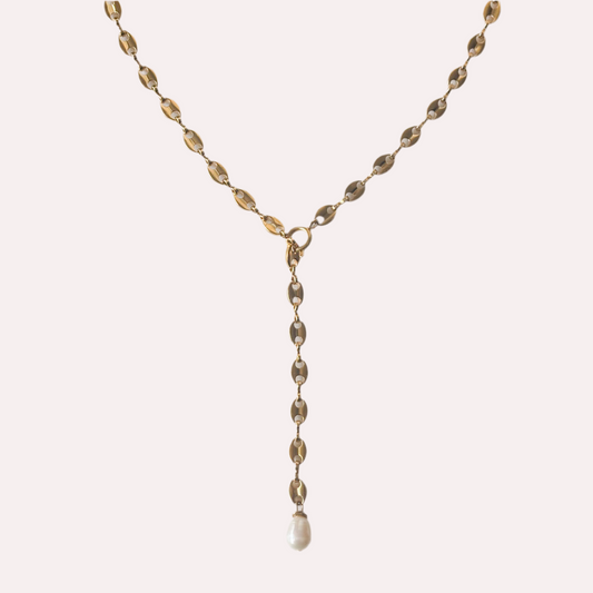 Necklace with pearl | Gold | May