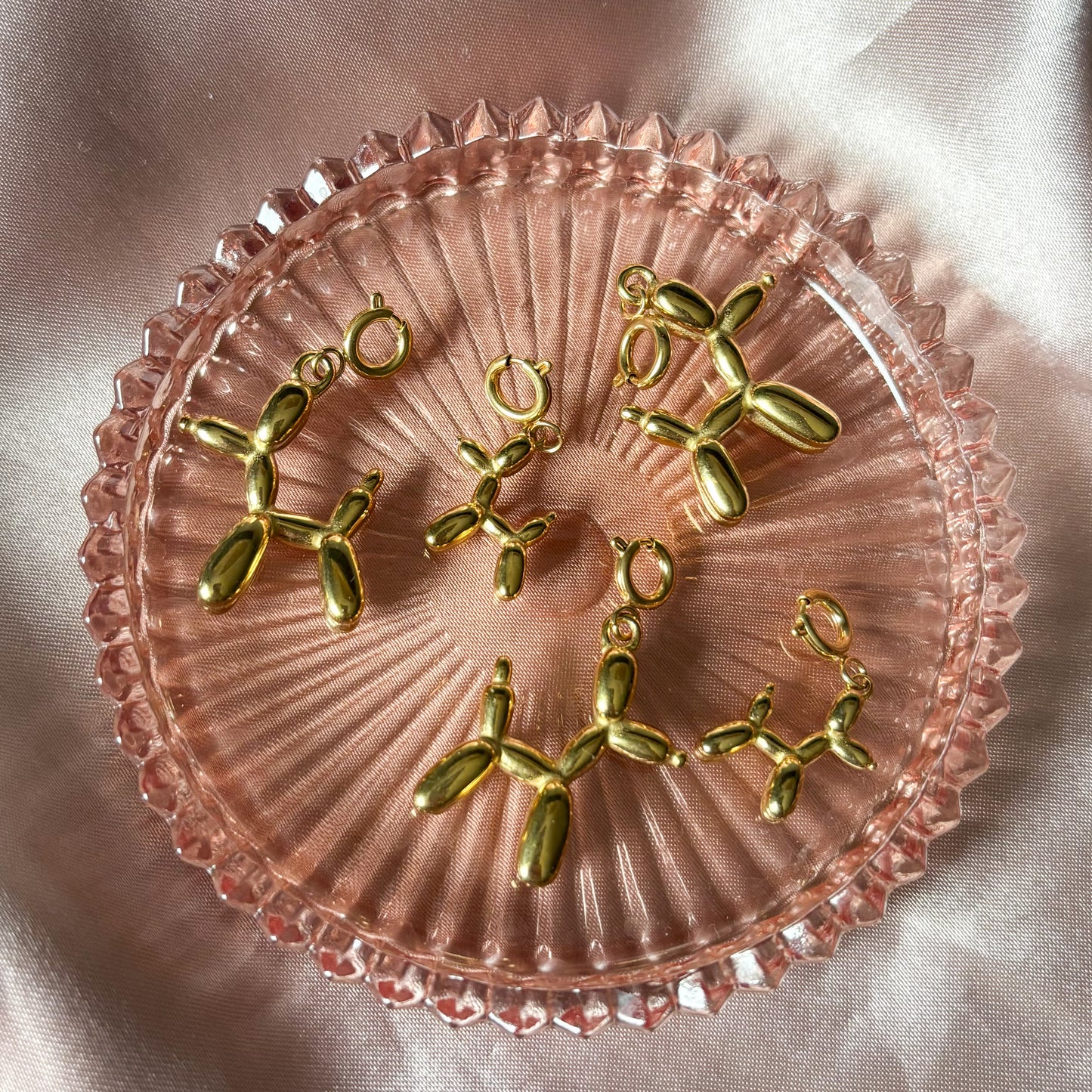 Baloondog bedels van Stainless steel 