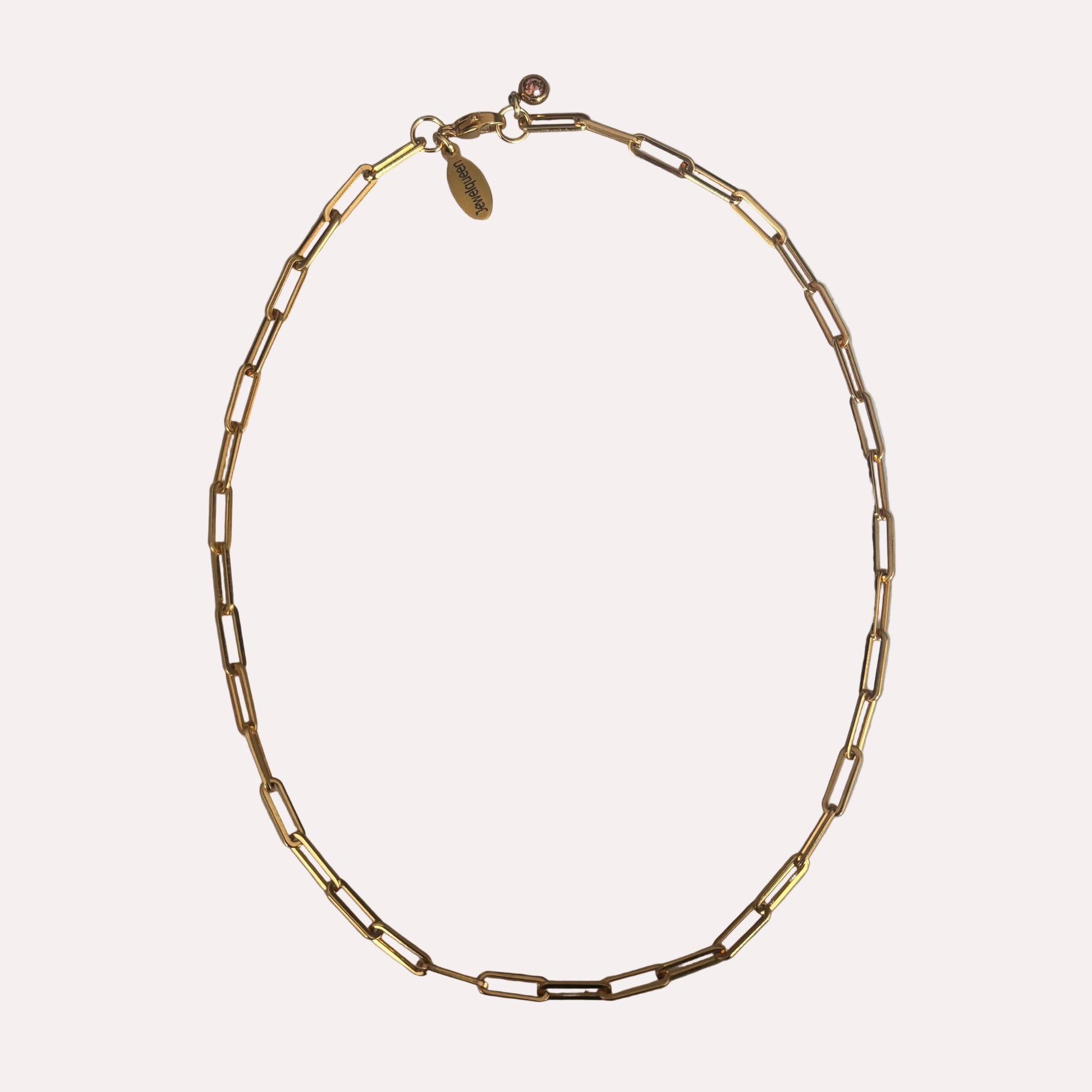 Gouden rvs schakel ketting